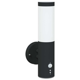 Zewnętrzna lampa ścienna 2 pcs Czarny 15 x 7,5 x 33 cm