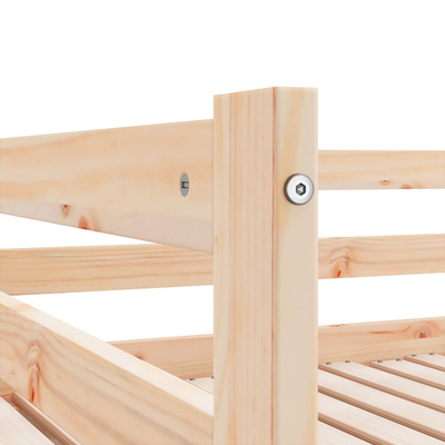 Łóżko wysuwane, lite drewno sosnowe, 2x(90x200) cm