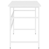 vidaXL Biurko komputerowe, białe, 105x55x72 cm, MDF i metal