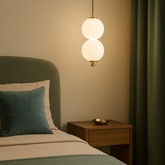 Lampa wisząca Abigali Pontti2 6W złoty/mleczne kule