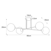 Lampa sufitowa K-5313 z serii ELMO