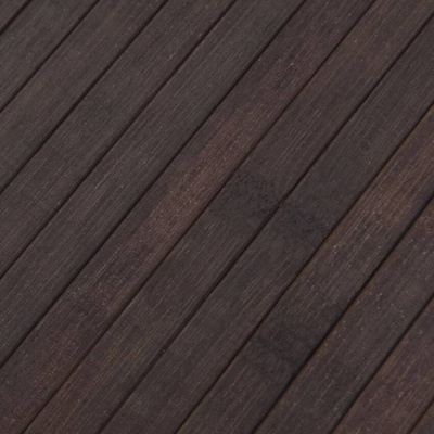 vidaXL Dywan prostokątny, ciemnobrązowy, 80x300 cm, bambusowy