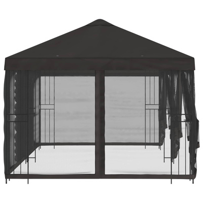 Altana z bokami 6 x 3 m antracytowy Poliester i Stal 190