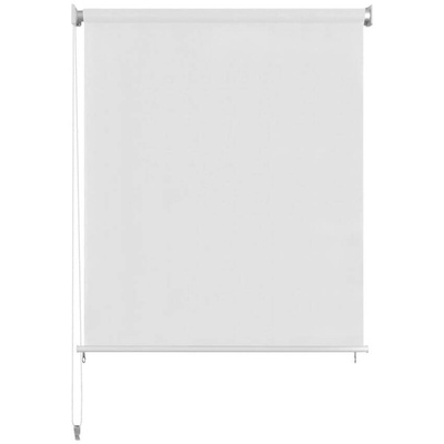 vidaXL Roleta zewnętrzna, biała, 60x140 cm, HDPE