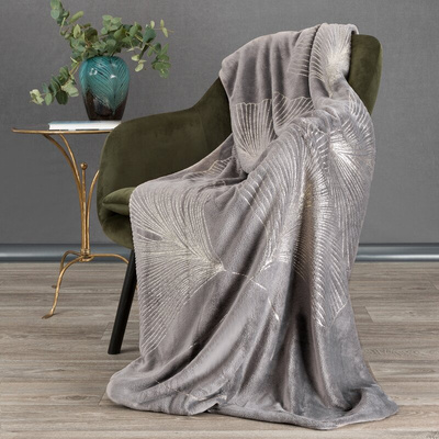 Koc Fla grafitowy 150x200