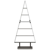 Metalowa choinka świąteczna z podstawą Czarny 90 cm Stal