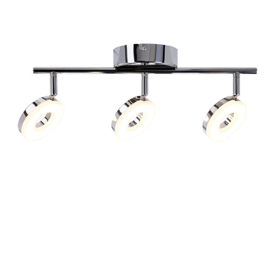 Lampa sufitowa THEMA listwa regulowana 3-punktowa LED do salonu metalowa