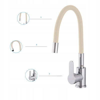 Bateria flexi beżowa FLOW FLEX