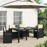 Poduszki na Siedzisko i Oparcie 4 pcs kremowy 47 x 45 x 2 cm