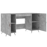 vidaXL Biurko, szarość betonu, 140x50x75 cm, materiał drewnopochodny model standard