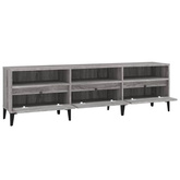 vidaXL Szafka pod TV, szary dąb sonoma, 150x30x44,5 cm wariant 8