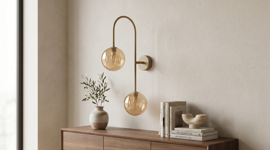Efektowny kinkiet ścienny w kolorze beżowym K-5998 z serii SPARK