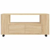 vidaXL Szafka pod TV, dąb sonoma, 102x34,5x43, materiał drewnopochodny