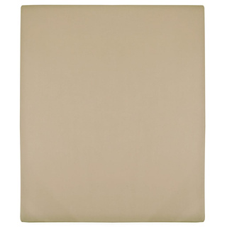 Prześcieradła, 2 szt., taupe, 140x200 cm, dżersej bawełniany