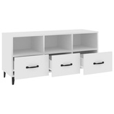 vidaXL Szafka pod TV, biała, 102x35x50 cm, materiał drewnopochodny