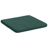 Poduszki na siedziska 4 pcs Ciemna zieleń 40 x 40 x 3 cm