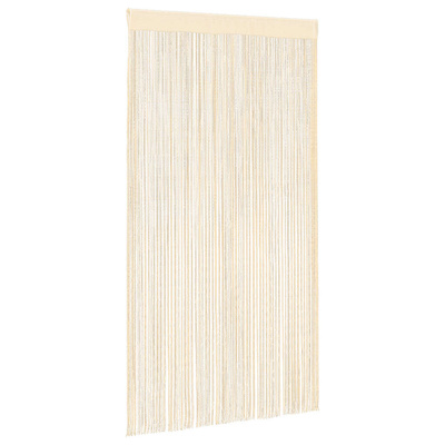 Zasłony sznurkowe, 2 sztuki, 100 x 250 cm, kremowe