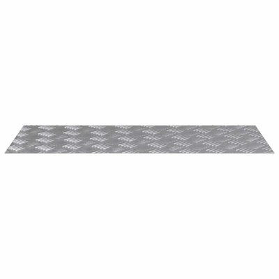 Stopień Prostokątny 2 pcs Srebrny 90 x 40 cm Aluminium