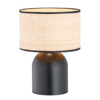 Lampka nocna ASPEN LN1 BLACK/RATTAN