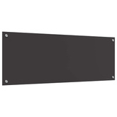 Panel kuchenny Ciemnoszary 110 x 40 cm szkło hartowane