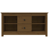 Szafka pod TV, miodowy brąz, 103x36,5x52 cm, drewno sosnowe