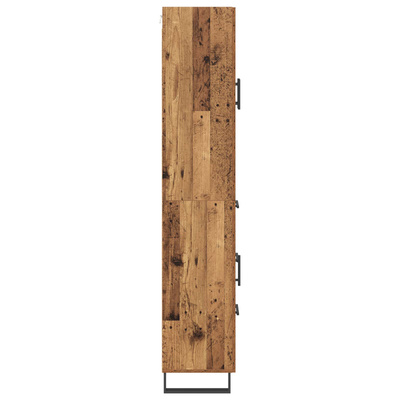Highboard 2 szt. Stare drewno 69,5 x 34 x 180 cm