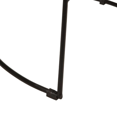 Hokery barowe 2 szt. Czarny 49x43x103 cm Drewno lite Mango