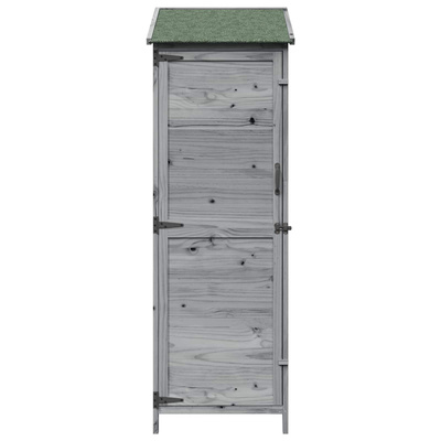 Shed ogrodowy Szary 59,5 x 56 x 176,5 cm Drewno Świerkowe