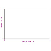 Dywan na zewnątrz, ARAKIL biało-czarny, 190x290 cm, PP