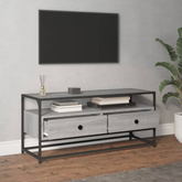 Szafka pod TV, szary dąb sonoma, 100x35x45 cm vidaXL