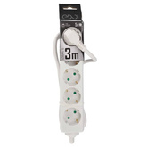 Przedłużacz domowy przenośny LOGAN S White 5 - krotny Schuko 3m EDO777572 EDO Solutions