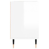 vidaXL Szafka pod TV, biała, wysoki połysk, 69,5x30x50 cm