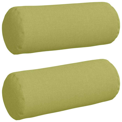 Poduszki Wałkowe 2 pcs Jasnozielony ? 15 x 40 cm tkanina