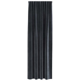 Zasłony zaciemniające 2 pcs Ciemnoszary 140 x 245 cm Aksamit