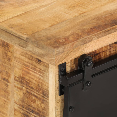 vidaXL Szafka, 80x30x55 cm, lite surowe drewno mango