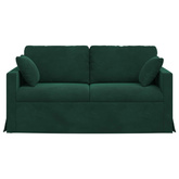 Sofa Ciemna zieleń 158 x 78 x 80 cm Aksamit