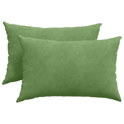Poduszki na sofę 2 pcs jasnozielony 60 x 40 cm
