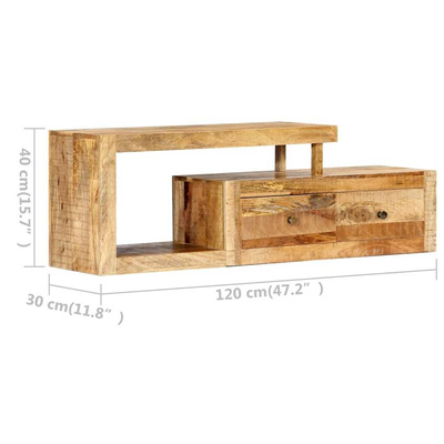 vidaXL Szafka pod TV, 120 x 30 x 40 cm, lite drewno mango