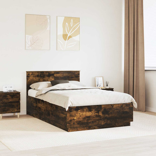 Ramka łóżka Dąb wędzony 120 x 200 cm Drewno inżynieryjne