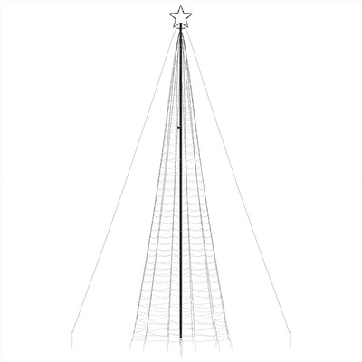 Choinka świąteczna LED kolcami 1534 diody LED Ciepła biel 500cm
