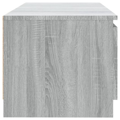 vidaXL Szafka pod TV, z LED, szary dąb sonoma, 140x40x35,5 cm