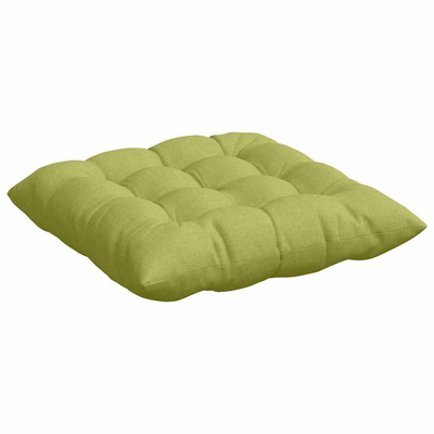 Poduszki na siedziska 4 pcs Jasnozielony 40 x 40 x 6 cm tkanina