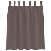 Firany blackout z kółkami 2 pcs Ciemny brąz 140 x 140 cm