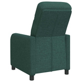 Fotel recliner Ciemnozielony tkanina