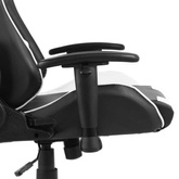 vidaXL Obrotowy fotel gamingowy, biały, PVC