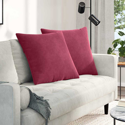 Poduszki na sofę 2 pcs Czerwone wino 80 x 80 cm