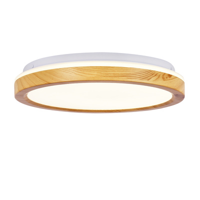 Plafon LED 18W biały + drewniany 4000K Gandava 13-75109