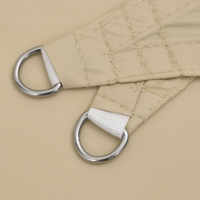 Trójkątny żagiel ogrodowy, tkanina Oxford, 3,5x3,5x4,9 m, beż