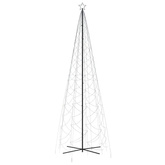 vidaXL Choinka stożkowa, 1400 niebieskich diod LED, 160x500 cm
