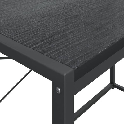 vidaXL Biurko na komputer, czarne 110x60x138cm materiał drewnopochodny